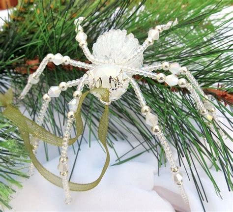 Christmas Spider Ornament Spider Ornament Beaded Spider Etsy