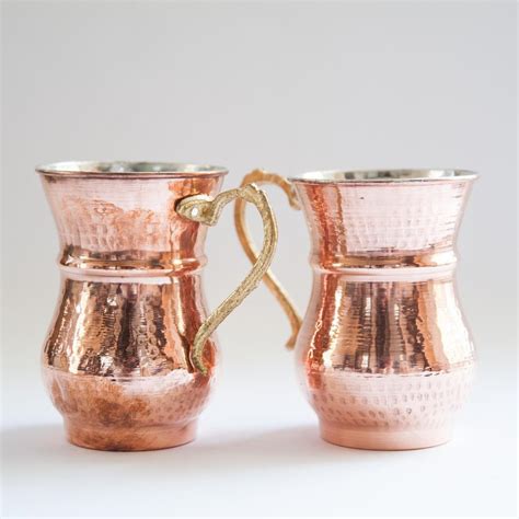 Turkish Handmade Copper Mug Set Petagadget