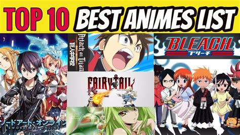 Top 10 List Of Best Animes Of All The Time Watchdodo Youtube