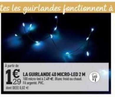 Promo La Guirlande Micro Led M Chez Centrakor Icatalogue Fr