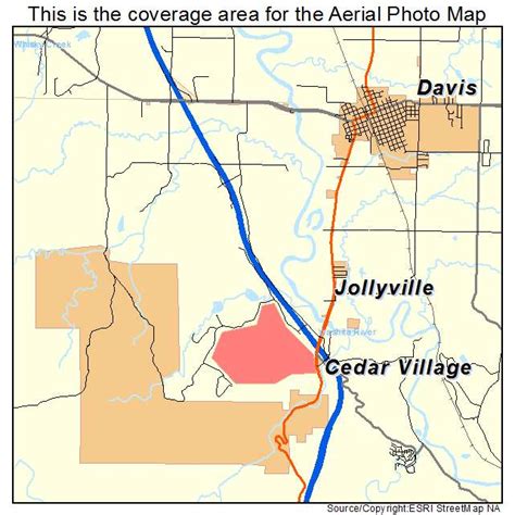 Aerial Photography Map Of Davis Ok Oklahoma