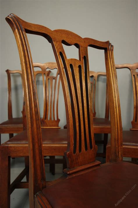 Set Of Six Antique Mahogany Dining Chairs Antiques Atlas
