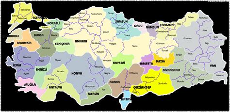 Türkiye Haritası - Türkiye Haritası - Yerbilgisi