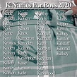 K Names For Boys 2020 | Name inspiration, Book writing tips, Baby names