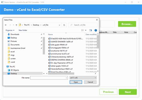 Vcard To Excel Converter To Open Vcf File And Convert Vcf To