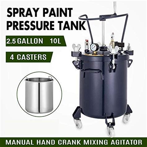 Vevor Pressure Pot 25 Gallon 10 Liters Spray Paint Pressure Pot Tank