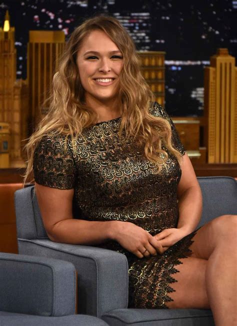 ronda rousey at the tonight show with jimmy fallon in new york city march 2015