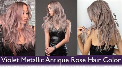 Another photo inspired painting, and this time you can find a full video of the making of on my youtube channel. Violet Metallic Antique Rose Hair Color - YouTube