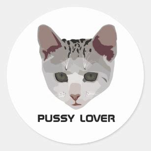 Pussy Stickers Labels Zazzle Uk