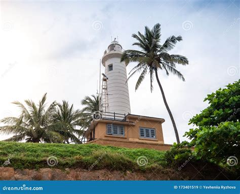 Beautiful View On The Lighthouse In Galle Sri Lanka Stock Image