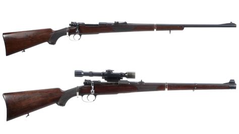 Two Mauser Model 98 Bolt Action Sporting Rifles Rock Island Auction