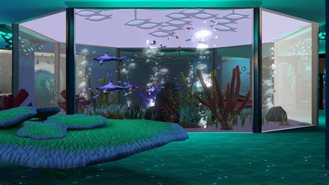 Mod The Sims The Golden Reef Aquarium Fish Not Included No Cc