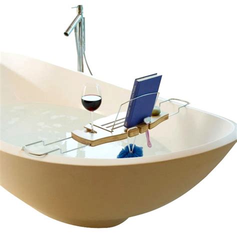 Find great deals on bath & spa at kohl's today! Umbra Aquala Bamboo Bathtub Caddy - Contemporary - Bath ...