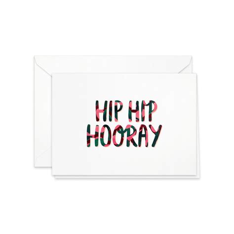 Greeting Card Hip Hip Hooray 490