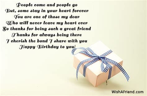 Are you looking for a unique birthday prayer for a friend? People come and people go But,, Best Friend Birthday Wish
