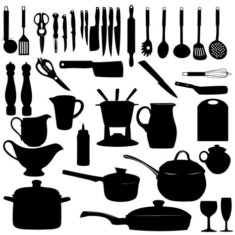 Kitchen Tools Vector Art Icons And Graphics For Free Download