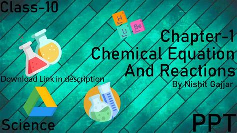 Chapter 01 Chemical Reactions And Equation Ppt Class 10 Science Youtube