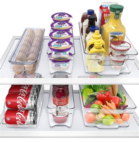 Buy Sorbus Fridge Bins And Freezer Bins Refrigerator Organizer Stackable Food Storage Containers