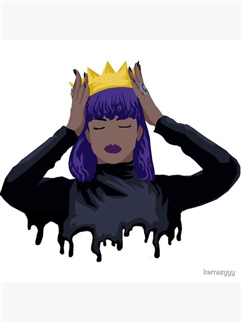 Purple Queen Poster For Sale By Kerrazyyy Redbubble