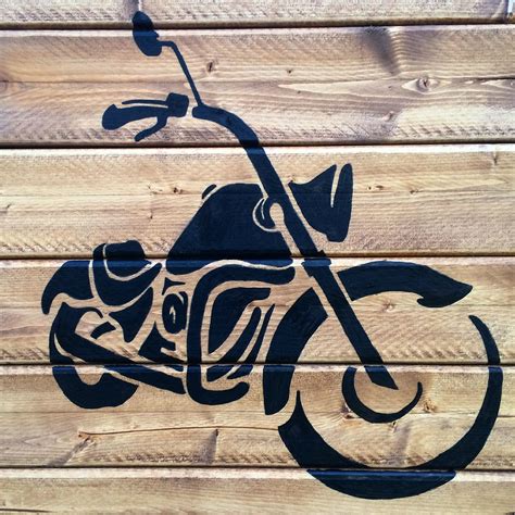 Motorcycle Silhouette Bike Art Biker Art Motorcycle Painting
