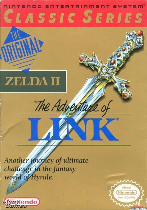 The Adventures Of Link Cover Zelda Ii The Adventure Of Link 1987 Nes Cover Art Mobygames