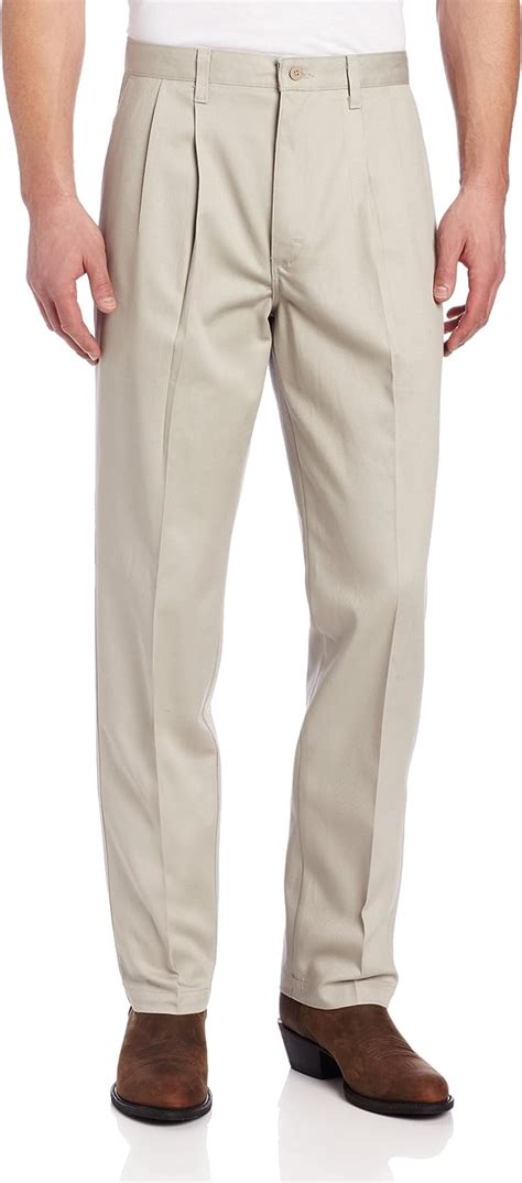 Wrangler Mens Riata Pleated Relaxed Fit Casual Pant At Amazon Mens