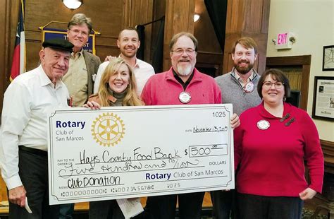1721 s interstate 35, san marcos, tx, 78666. Rotary Club of San Marcos donates to Hays County Food Bank ...