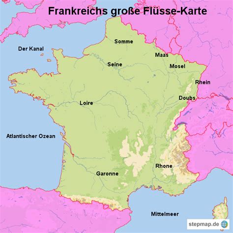 Frankreich ist ein land für genießer: Frankreich Landkarte von SpiABenE04 - Landkarte für Frankreich