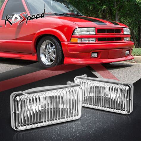 Clear Lens Front Bumper Driving Fog Light Lamp For 98 04 Chevy S10