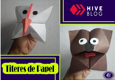 Making Paper Puppets Comecoco Origami Step By Step Elaboración De