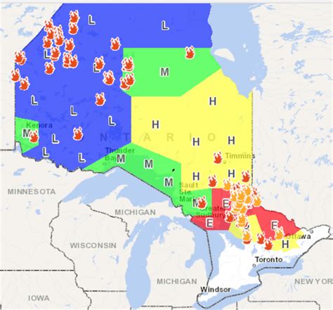Ontario Fire Map Ontario Archives Wildfire Today Effective 29 June