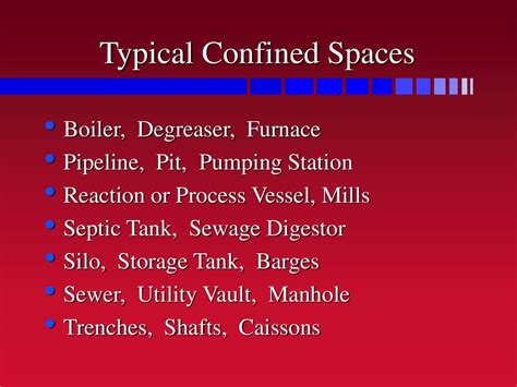 Confined Space Entry Construction Industry Standard B6 Ppt Download