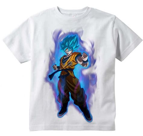 Camiseta Infantil Dragon Ball Goku Ssj Blue Power No Elo7 Leda Luluca