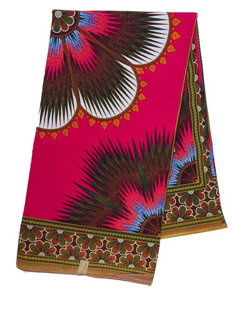 Pink Dashiki African Fabric By The Yard African Dashiki Etsy