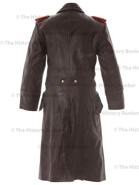 WW2 German Army Senior officer leather trench coat - brown - The ...