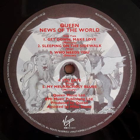 Queen News Of The World Vinyl Lp New 2015 Uk 602547202727 Ebay