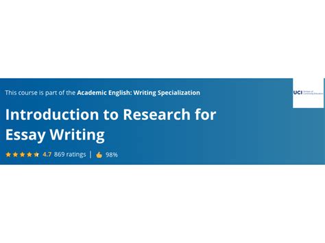 논문작성 연구입문 Introduction To Research For Essay Writing University Of