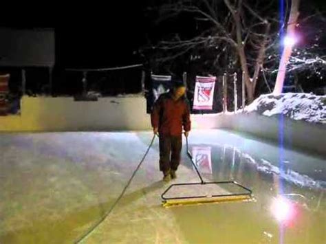 The big name in rink resurfacing is zamboni, the person who invented this method of keeping the ice pristine. Backyard rink zamboni.wmv - YouTube