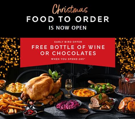 Marks And Spencer Christmas Food To Order Free Wine Or Chocs Wys £85 At Marks And Spencer
