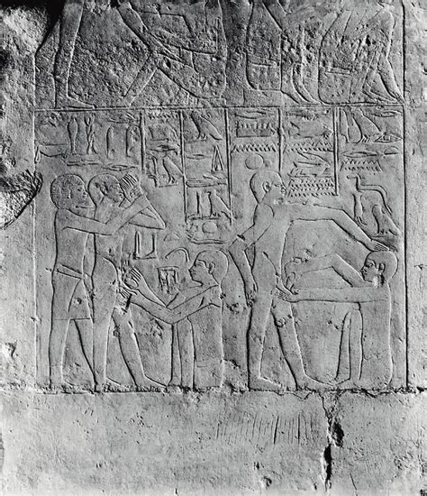 egyptian wall carving showing a circumcision scene sakkara wellcome download scientific