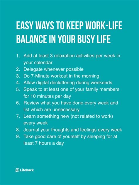 Small Things You Can Do To Make Sure Work Life Balance Is Maintained