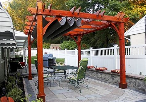 How to make a sliding canopy for your pergolawith a retractable canopy strong sunlight overhead won't detract from your enjoyment. Pergola with Retractable Canopy 10x12 Covered - Outdoor ...