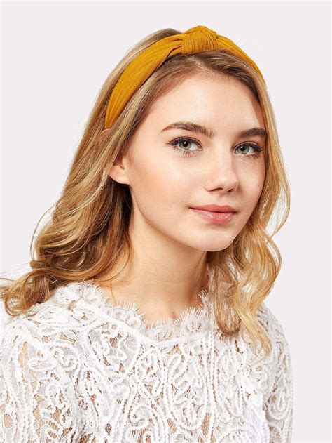 Knot Design Wide Headband Knotted Headband Hairstyle Headband