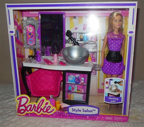 Barbie Malibu Ave Salon With Doll Playset Children Girls Toys 5 To 7