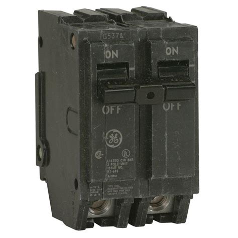 Ge Q Line 40 Amp 2 In Double Pole Circuit Breaker Thql2140 The Home