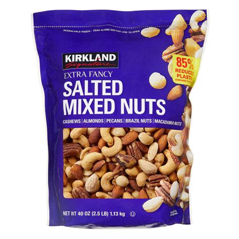 Kirkland Extra Fancy Salted Mixed Nuts 25 Lbs Whole And Natural