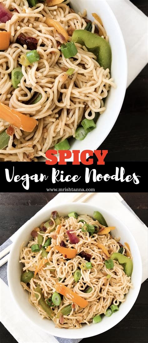 Monitor nutrition info to help meet your health goals. Spicy Vegan Rice Noodles - Simple Sumptuous Cooking