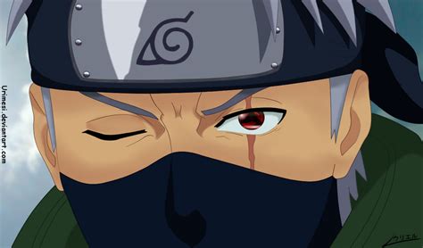 Uchiha Clan Kakashi With Mangekyou Sharingan