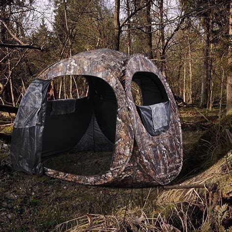 2 Person Portable Camo Pop Up Ground Hunting Blind Outdoor Camping