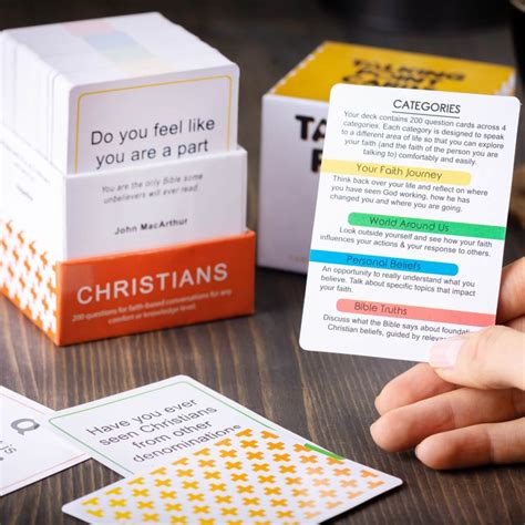 Christian Conversation Starter Cards Talking Point Cards